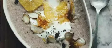 Orange-spiced-quinoa-porridge-with-honey-pepper-yoghurt