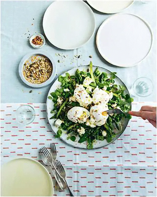 Salad PEA, ASPARAGUS, EGGS & LEMON LABNEH