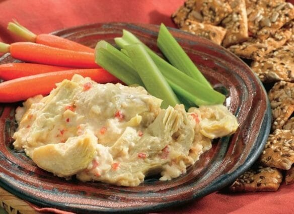 Creamy, irresistible Hot Artichoke Dip - the perfect party appetizer! This simple, healthy dip is always a hit and easy to make.