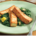 Tasty Baked Tofu & Sautéed Spinach: easy recipe for dinner