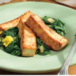 Tasty Baked Tofu & Sautéed Spinach: easy recipe for dinner